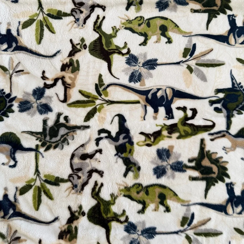 Sometimes I Sew Dinosaur Double-Sided Minky Pillowcase – Standard (NEW)